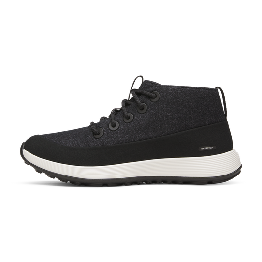 Men's Wool Runner NZ Mid Waterproof - Natural Black (Natural White Sole)